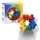 Plus-Plus Hexel Fidget Toy Multicolored 18 pc, Pack of 18