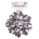 Hennessy Gift Wrap Repeat-A-Bow Silver Gift Bows, Pack of 4