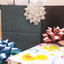 Hennessy Gift Wrap Repeat-A-Bow Blue Gift Bows, Pack of 4