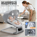 Electric Baby Rocker for Newborns with 3 Timer Functions - Grey