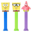 PEZ SpongeBob Assorted Candy and Dispenser 0.58 oz, Pack of 12