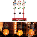 Alpine LED Solar Snowman Christmas 36 in. Garden Stake, Pack of 12