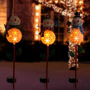 Alpine LED Solar Snowman Christmas 36 in. Garden Stake, Pack of 12