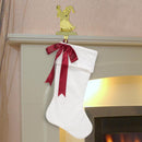 Dyno Red/White Matte W/Bow Christmas Stocking 20 in., Pack of 12