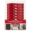 Dyno Red DBL Face Satin Christmas Bow 8 in., Pack of 12