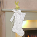 Dyno Ivory Faux Fur W/Bow Christmas Stocking 20 in., Pack of 12