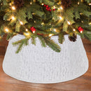 Dyno Ivory/White Faux Fur Tree Collar 11 in., Pack of 4