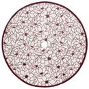 Dyno Ivory/Red Poinsettia Tree Skirt, Pack of 4