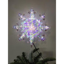 Celebrations LED Cool White Snowflake Tree Topper 9.25 in., Pack of 6