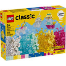 LEGO Classic Magical Transparent Box Building Toy Multi 340 pc