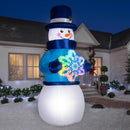 Gemmy Airblown LED Lightshow Rainbow Wave Snowman 12 ft. Inflatable