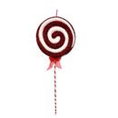 Youngcraft Red/White 3D Christmas Candy Cane Swirl Table Decor, Pack of 6