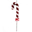 Youngcraft Red/White 3D Christmas Candy Cane Stake Table Decor, Pack of 10