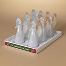 Gerson Gold/Silver Lighted Spinning Water Globe Angel Table Decor 7 in., Pack of 6