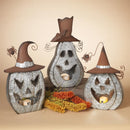 Gerson 18 in. Halloween Pumpkin Luminary Halloween Decor, Pack of 3
