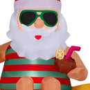 Gemmy Airblown LED Santa Sitting in Duck 5 ft. Inflatable