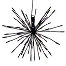 Celebrations Orange/Purple 16 in. LED Starlight Burst Halloween Decor, Pack of 6