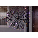 Celebrations Orange/Purple 16 in. LED Prelit Shimmering Sphere 3D Halloween Decor, Pack of 6