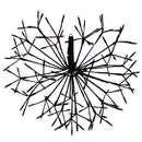 Celebrations Orange/Purple 20 in. LED Prelit Shimmering Sphere Halloween Decor
