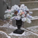 Celebrations 2 ft. Full LED 35 ct Snowy Color Changing Porch Bush