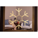 Celebrations LED Warm White Crystal Snowflake 23 in. Hanging Decor