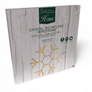 Celebrations LED Warm White Crystal Snowflake 23 in. Hanging Decor