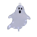 Celebrations Halloween White 16 in. LED 3 Ghost with stake Halloween Decor, Pack of 15