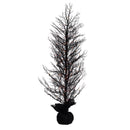 Celebrations Halloween Orange/Purple 100 ct 5 ft. LED Prelit Twiggy Halloween Tree Halloween Decor