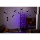 Celebrations Halloween Orange/Purple 100 ct 5 ft. LED Prelit Twiggy Halloween Tree Halloween Decor