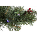 Celebrations 6 ft. L LED Prelit Multicolored/Warm White Mixed Pine Rechargeable Garland