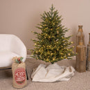 Holiday Bright Lights 4 ft. Full LED 350 ct Emerald Pine Sparkle Christmas Tree