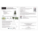 Holiday Bright Lights 4 ft. Slim LED 250 ct Emerald Pine Sparkle Christmas Tree