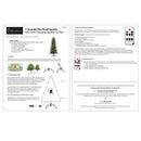 Holiday Bright Lights 6 ft. Pencil LED 1150 ct Emerald Pine Sparkle Christmas Tree