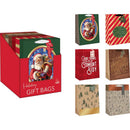 Paper Images Assorted Holiday Medium Treated Gift Bag, Pack of 48
