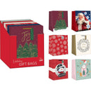 Paper Images Assorted Holiday Large Gift Bag, Pack of 30