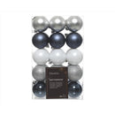 Decoris Blue/Silver/White Assorted Shatterproof Ornaments