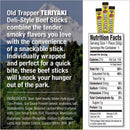 Old Trapper Teriyaki Beef Stick 1.75 oz Shrink Wrapped, Pack of 26