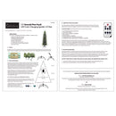 Holiday Bright Lights 1-2 Tree 7-1/2 ft. Pencil LED 900 ct Emerald Pine Sparkle Christmas Tree