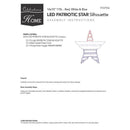 Celebrations Patriotic Star Silhouette Window Decor Metal 1 pk