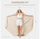 Muslin Adult Hooded Towel Large - Sand