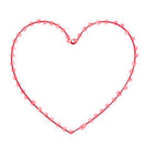 Celebrations Heart Silhouette Window Decor Metal 1 pk