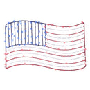 Celebrations Patriotic Flag Silhouette Window Decor Metal 1 pk, Pack of 8