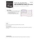 Celebrations Patriotic Flag Silhouette Window Decor Metal 1 pk, Pack of 8