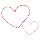 Celebrations Double Heart Silhouette Window Decor Metal 1 pk