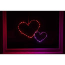 Celebrations Double Heart Silhouette Window Decor Metal 1 pk