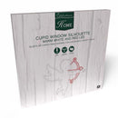 Celebrations Cupid Silhouette Window Decor Metal 1 pk