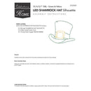 Celebrations Shamrock Hat Silhouette Window Decor Metal 1 pk