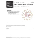 Celebrations Sunflower Silhouette Window Decor Metal 1 pk