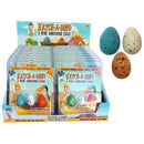 Zorbitz Mini Dinosaur Eggs Toy Multicolored 3 pc, Pack of 18