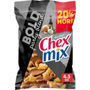 General Mills Chex Mix Savory Bold Snack Mix 4.5 oz Bagged, Pack of 8